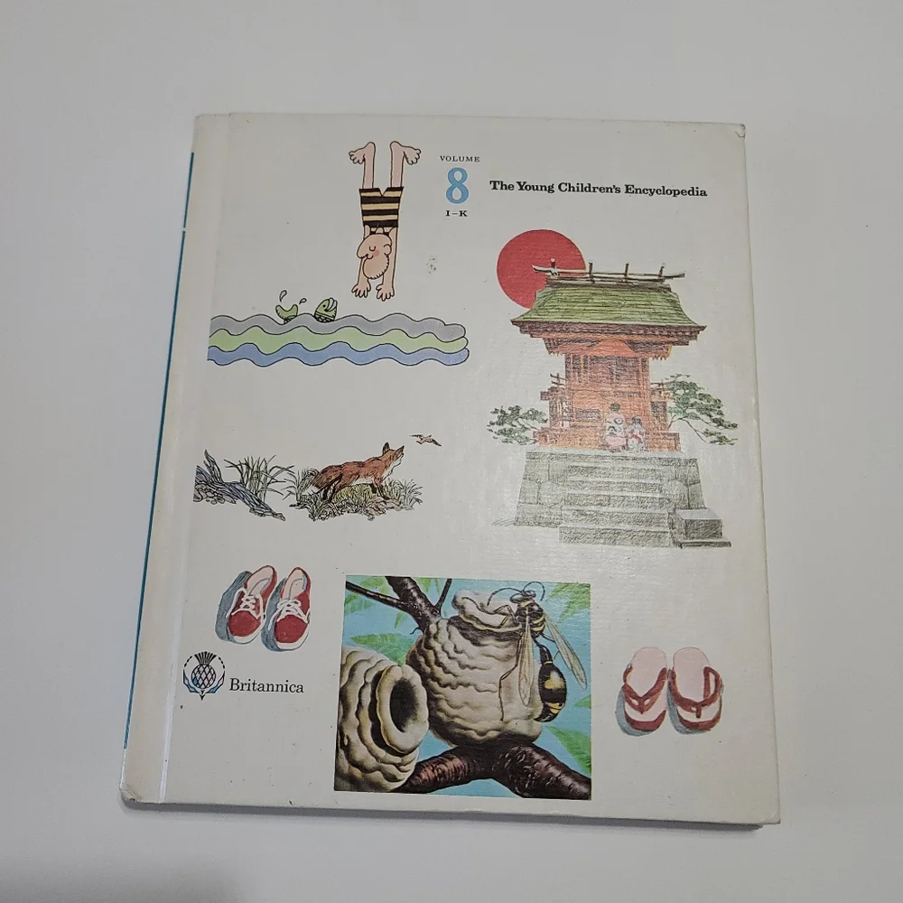 Lot 3 The Young Childrens Encyclopedia Books Vtg 1970 Volumes 8-10 by Britannica